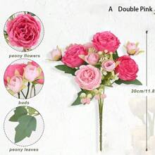 1 Stück künstliche Pfingstrose, gemischte Farben Stoff Blume, realistische Hochzeit Verlobung Tisch Wohnzimmer Schlafzimmer Heim Dekoration, geeignet für alle Jahreszeiten