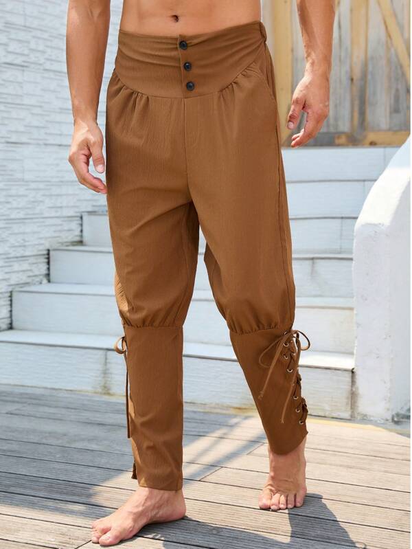 Herren Piraten Mittelalter Kostüm Rollenspieloutfit Renaissance Ära Lässig Hose
