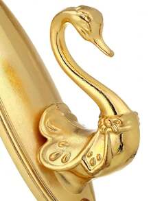 金色金属天鹅形复古风格墙钩、窗帘挂钩、传统设计、易于安装的配件