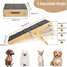 Dog Stairs & Steps - 80cm*30cm-木色1 - 查看 3