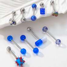 Tongue Rings In Multiple Styles & Designs, Body Piercing Jewelry Tongue Studs; Adorable Ladies Tongue Rings, Enjoy Your Tongue Piercing - 10 Tongue Piercings - View 8