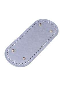 1 pieza/3 piezas Fondo de bolso a ganchillo, cojín de fondo de bolso, cojín ovalado de PU para fondo de bolso con agujeros para hacer bolsos y carteras, base ovalada tejida a mano para bolso, soporte de fondo de bolso de PU, placa de fondo ovalada DIY para bolso, herramientas de ganchillo 22*10cm de largo para fondo de bolso de punto, base de bolso de PU hecho a mano con agujeros, accesorios para fondo de bolso de ganchillo DIY