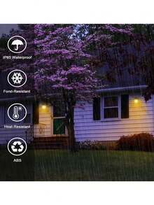 Lumière murale solaire LED sans fil pour l'extérieur, lampe de porche étanche IP65 avec 3 modes et détecteur de mouvement, lampe murale convenant pour l'entrée, l'ouverture du garage, la clôture du jardin et la décoration du paysage - Multicolore - Voir 12