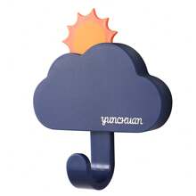 1 Pc Sun Moon Adhesive Hook No Hole Door Rear Wall Hanging Strong Load Bearing Party Activities No Trace Hook