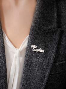 Un broche de gorra de graduación se puede personalizar con un nombre, accesorios de moda para mujeres y hombres, regalo de la temporada de graduación y Acción de Gracias para estudiantes y maestros - Multicolor - Ver 5