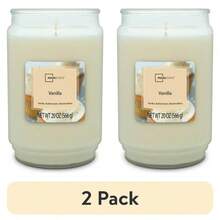 Mainstays Vanilla Scented Single-Wick Large Glass Jar Candle 20oz - nhưẢnh - Xem 8