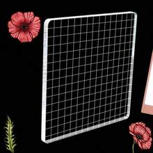 6 Inch Extra-Large Acrylic Clear Stamping Blocks - Precision Grid Lines For Seamless Stamping - Ideal For Scrapbooking & Craft Creations - Transparent - View 9