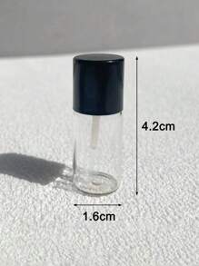 1/3/5 Stücke nachfüllbare leere Behälter für Foundation, 3ml Mini-Glasflaschen mit flachem Applikationspinsel, praktische Reise-Make-up-Behälter, wiederverwendbarer Lippenpflegetöpfchen, Lippenstiftbox