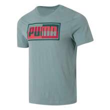 Puma GRAPHICS Puma Box Tee T-Shirt, Crew Neck, Loose, Breathable, Men's Casual Everyday Wear, Running, Fitness, Short Sleeve 687678-30