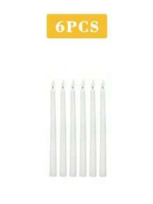 Set de 6 piezas/12 piezas Velas de cono sin llama con efecto parpadeante con/sin control remoto y temporizador, Velas de té a pilas, Velas falsas duraderas como regalo, Velas falsas, Decoración del hogar, Decoración de bodas, Velas LED, Fiesta, Luces de vela de cera falsa para graduación, vuelta al cole, Halloween, Navidad, Día de la Madre, Fiesta de cumpleaños, Día de San Valentín