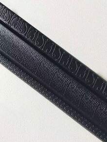 1pc 3D Foam Wall Decor Sticker, Self-Adhesive Wall Edge Decorative Line, PE Material Flexible For Wall, Floor, Cabinet Decoration, Skirting Board, DIY Edge Trim, Peel & Stick Baseboard, Decorative Wallpaper Border, Waterproof Removable, Embossed Waistline Wallpaper, Home Decor Wall Paper Wall Stickers Room Decor Wall Sticker - Multicolor - View 10