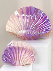 1pc Gradient Color Shell Hair Clip, Vacation Style Hair Accessory, Large Size Claw Hair Clip, Summer Maritime Design Hair Clips Hair Jaw Clip Hair Clamps Hair Clutch Hair Catcher Clip