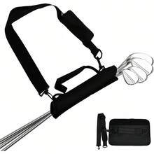 1pc Portable Golf Club Bag - Lightweight Nylon Training Case With Adjustable Shoulder Straps For Easy Carrying And Protection Of Your Golf Clubs
