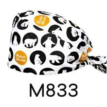 1 pièce Casquette de protection en polyester à motif dessin animé, convient pour dentaire, hôpital, infirmière pédiatrique, vétérinaire, chef, cheveux longs, unisexe, 4 saisons