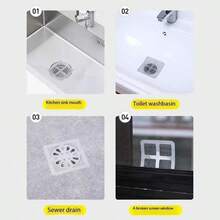 10 Piezas de Trampas adhesivas para el cabello para drenajes de baño desechables, anti insectos, para el hogar, la cocina y el baño