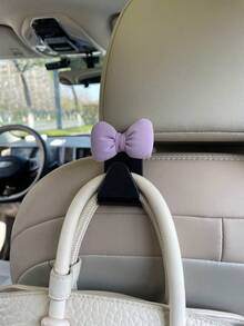 Cute Bowknot Car Hook, Creative Seat Back Storage Hanger - Multicolor - View 11