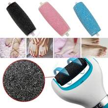 5 Pcs Velvet Smooth Express Pedi Foot File Roller Replacement Head Refills For Scholl - Black - View 2