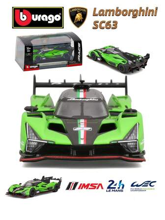  Bburago - 1/43 SC63 LMH #63 Racing Collection | 24h Of Le Mans Play Vehicle Collections