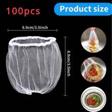100 Pieces Of Filter Net, Kitchen Sink, Sewer, Vegetable Cleaning Pool, Garbage Separation, Blockage Cleaning, One-Time Cleaning, Floor Drain, Net Bag