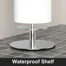 4-Roll Stainless Steel Independent Toilet Paper Holder Rack, Bathroom Accessory