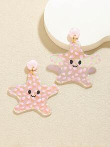 1 Pair Cute Acrylic Colorful Christmas Tree Dangle Earrings, Suitable For Girls Daily Wear, Holiday Accessories, Also Can Be Used As Gifts