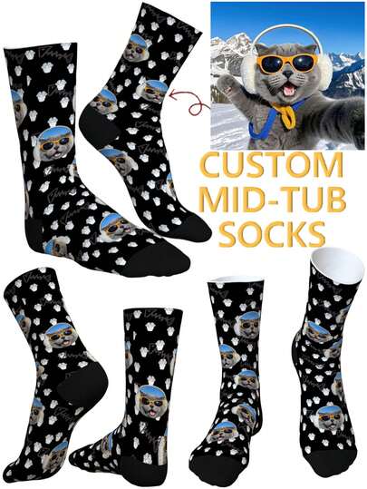 1 Paar personalisierte Paar Socken, personalisierte Socken, Damensocken, Herrensocken, personalisierte Neuheitssocken, mit ihren eigenen gut aussehenden und schönen Fotos, tolle Geschenke für gut aussehende Menschen, großartige Geschenke