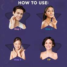 星形痘痘贴 适用于面部水胶体，1400 片，水胶体痤疮贴，可爱星形痘痘贴 - 彩色 - 查看 2