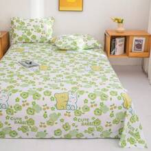 3pcs/Set Soft & Skin-Friendly Printed Bedding Set, Modern Rectangular Elegant Minimalist Design, Fits Queen/King Size Bed, Suitable For Bedroom Home Use Year-Round