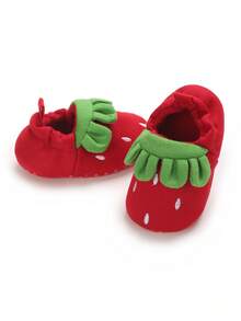 Adorable Strawberry Infant Shoes, Soft Bottom Comfortable Toddler Shoes, Suitable For All Seasons - Red - View 7