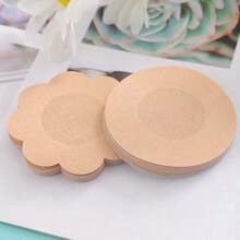 100PCS Cloth Nipple Cover Teat Hide Women Disposable Nipple Pasties Piece Breast Petals Invisible Bra Padding Chest Sticker Patch Covers No Marks Prevent Exposure