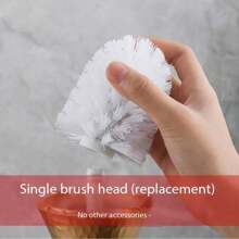 Cepillo de inodoro de lujo, a prueba de agua, en color dorado - Diseño ergonómico de mango largo para la limpieza del baño, higiene del baño, limpieza profunda, uso diario, calidad hotelera, base a prueba de salpicaduras y alcance de 360°. (Moderno, elegante, fácil de limpiar)