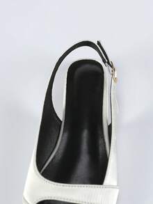 Women's New Summer Fashion Patchwork Flat Sandals, Fairy Style Versatile Slip-On Shoes - White - View 3