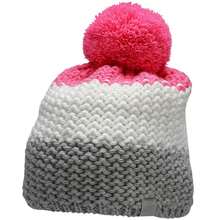 4F Girls HJZ22 JCAD006 Knitted Pom Pom Beanie (Fuchsia)