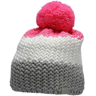 4F Girls HJZ22 JCAD006 Knitted Pom Pom Beanie (Fuchsia)