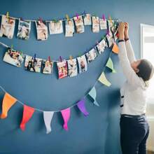 35/39/60/69/96/116 Pcs Colorful Wooden Mini Clips (Decorative, Not For Laundry), 1 Inch, Reusable And Space-Saving, Suitable For Photos, Crafts And DIY Projects, Home And Kitchen Decor, Albums, Frames And Accessories, Clothespins