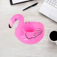 3/6pcs Drink Float Inflatable Cup Holders, Pool Parties, Pool Decor, Flamingo Design Pool Cup Holders, Ideal Drink Holders For Summer Fun, Poolside Parties And Relaxation - Hot Pink - View 13