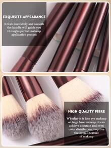 46件套化妆刷套装包含：25支化妆刷、3个化妆海绵、3个三角化妆海绵、6个指套化妆海绵、6个迷你化妆海绵、1个化妆刷清洁碗、1个防水化妆包、1个睫毛夹。旅行必备，情人节礼物，价格实惠，旅行化妆刷套装，女士礼物，化妆师必备，专业全套化妆工具。 - 酒紅色 - 查看 3
