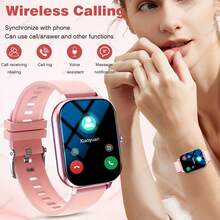 MixtataDi Smart Watch,Multifunctional Sports Smartwatch, Wireless Calls/Wireless Music, Message Notification,Customizable Watch Faces, Multiple Sports Modes, Compatible With Android & IOS,Unisexo - Gold-single Belt - View 5