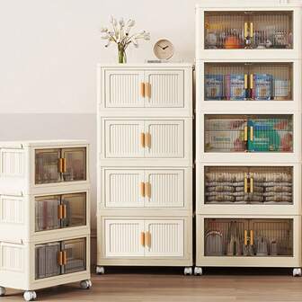 1 Stück (45cm/17,7 Zoll - 55cm/21,6 Zoll) breiter Lagerschrank, faltbare Aufbewahrungsbox, Wohnzimmer Spielzeug Regal, Snackschrank Organizer, Küchenschrank, Weihnachtsgeschenk, Aufbewahrungskorb, unter dem Bett