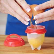 1 pièce Cuiseur à œufs en silicone, anti-adhésif et résistant à la chaleur, conception facile à démouler et à verser pour des œufs mollets parfaits, tasse à vapeur d'œuf créative résistante à la chaleur avec couvercle, moule à œufs pochés, tasse à œuf facile à nettoyer pour le petit-déjeuner, ustensile de cuisine, maison et cuisine Cuisine et salle à manger Ustensiles à œufs Cuiseur à vapeur pour œufs (couleur et style aléatoires)