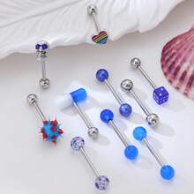 Tongue Rings In Multiple Styles & Designs, Body Piercing Jewelry Tongue Studs; Adorable Ladies Tongue Rings, Enjoy Your Tongue Piercing - 10 Tongue Piercings - View 2