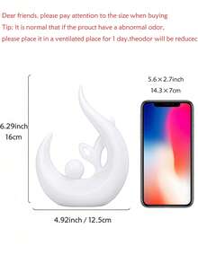 现代抽象雕塑小雕像，适用于房间装饰、办公室装饰、客厅装饰、办公桌配件、礼品，非常适合婚礼，也是最佳的母亲节礼物