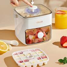 48 Grids Large Capacity Drawer Ice Cube Mold With Lid Clips Tray ﻿Press Type Storage Box Whiskey Cocktail Tools Ice Cream Maker Mold - View 2