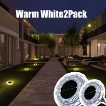 2/4Pcs 8LED Solar Buried Lights, Outdoor Home Garden Street Lights, Garden Atmosphere Decorative Landscape Lawn Buried Lights