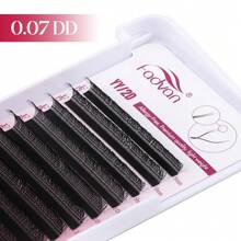FADVAN 12 Rows YY Shape 0.07 C/D/DD/L/L+/LU Curl 8-15mm&Mix Hand Woven Premium Soft Light Natural Eyelashes Extension Supplies Makeup Mesh Net Cross Lash For Professional Women Send In Random Packaging,Professional Eyelash Grafting,Lash Tech Supplies