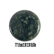 1pc Heated Massage Stone, Spa Therapy Basalt Stone For Beauty Salon, Foot Bath, Wellness Center, Full Body Scraping Gua Sha - Army Green - View 17