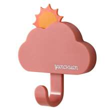 1 Pc Sun Moon Adhesive Hook No Hole Door Rear Wall Hanging Strong Load Bearing Party Activities No Trace Hook