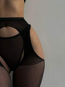 Sexy Lingerie, A Pair Of Black Sexy Fishnet Stockings, Comfortable And Breathable