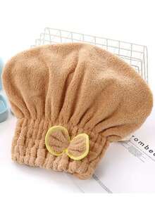 Quick Dry Hair Cap, Thick Bow Reversible Coral Velvet Princess Hat Long Velvet Shower Cap, Women's Long Hair Hair Turban Towel, Quickly Absorb Water And Blow Dry Your Hair, Soft And Comfortable, Convenient And Easy To Use, Mother's Day, Gift For Mom, Gift For Mother Home Bathroom Decor Fall Decor Back To School Hair Bonnet Shower Towels For Beauty Salon, Hotel Sports,Home Essentials, Towel, Skin Care Hair Drying Towel Wrap - Multicolor - View 21