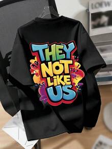 Tween Boy Cartoon Slogan Print Crew Neck T-Shirts Summer Boy's Casual Tee Soft Tops